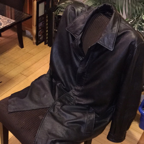 COPY - Mens Leather Coat Size XXL - Picture 7 of 8